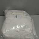 HEVUMYI Ivory Queen Comforter Set - 7-Piece All Season Bed in a Bag Queen, Ultra Soft Bedding Set with Comforter, Flat Sheet, Fitted Sheet, Pillowcases, Pillow Shams