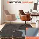 BAGAIL Office Chair Mat for Hardwood Floor, 45"x53" Heavy Duty Computer Chair Mat - Fast Flat & Smooth Glide - Non-Slip Desk Chair Floor Protector for Home Office - Dark Brown