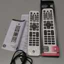 GE Rechargeable TV Remote Control, Universal Remote Control, Backlit Buttons, Samsung TV Remote Control Replacement for Smart TVs, Apple TV, Sony, Roku Replacement Remote, LG TV, 4-Device, 80984
