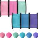 Pangda 3D Printer Filament Bundle 1.75mm Multicolor Matte or Silk PLA Filament 3D Printing Material for Halloween Thanksgiving Day Christmas Easter Holiday Crafting Decorations(1.5 kg,Mermaid Color)