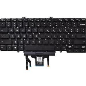 Replacement Keyboard with Backlit and Trackpoint Compatible with Dell Latitude 7400 3400 5400 7410 5401 NOT Fit for Latitude 7400 2-in-1 Black US Layout
