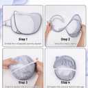 3 Pack Small Hanging Laundry Bag, Foldable Mini Mesh Laundry Hamper Basket