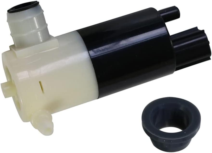 Windshield Washer Pump w/Grommet Replacement for Chrysler Dodge Ford Jeep Lincoln Replaces OEM 05103452AA, 05011807AB, 55077241AA, 05013160AA