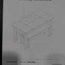 Tribesigns 55" Dining Table Set, 3 Pieces Wood Kitchen Table with 2 Benches