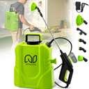 Backpack Sprayer 3 Gallon, Electric Sprayer, Battery Powered Garden Sprayer with 6 Mist Nozzles, Telescopic Wand, Battery Backpack Sprayers for Yard, Lawn