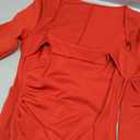 XXTAXN Womens Formal Bodycon Square Neck Long Sleeve Wedding Guest Party Slip Fitted Midi Dress, Size: M