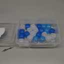 Reusable Ice Cube with Lid & Bin, 60 Pack Plastic Ice Cubes for Drinks BPA Free, Refreezable Square Ice Cubes for Water Bottles, Whiskey, Coffee, Cocktails