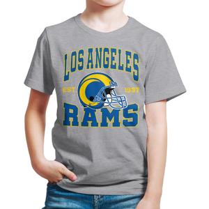 Junk Food Clothing x NFL - Team Helmet - Kids Short Sleeve Fan Shirt for Boys and Girls - Officially Licensed NFL Apparel M