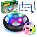 Soccer Ball Toys Game for Kids Age 3 4 5 6 7 8-12, Hover Soccer Ball Set with Hover Soccer Balls, Light-Up Indoor football Balls and 2 Goals, Christmas Birthday Gifts for Boy Girl 3-5 6-8 Year Old