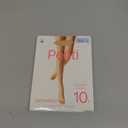PENTI 10 Den Toeless Pantyhose for Women | Open Toe Matte Sheer Tights with Non-Slip Sole, Transparent Brief (US, Alpha, Small, Regular, Light Nude)