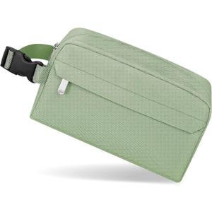 Small Insulated Snack Bag Lunch Box,Collapsible Reusable Small Lunch Bag with Snap Buckle Handle for Beach Travel Picnic,Green 5-Can(3L)