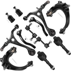 SCITOO 12pcs Suspension Kit 2 Upper Control Arm And Ball Joint 2 Lower Control Arm 4 Tie Rod End 2 Ball Joint 2 Sway Bar fit for Honda for Accord 3.0 L ES80287 K620616 K620617