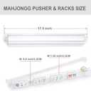 Mahjong Racks,4PCS Clear Acrylic Mahjong Racks with Pushers,American Mahjong Accessories Mahjong Gifts Transparency