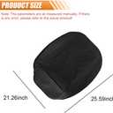 Luxury Faux Leather Car Seat Cover, Anti-Slip Waterproof Universal Front Bottom Seat Protector with Storage Pocket, Triangular Pattern Vehicle Seats Cushion for Sedans, SUVs, Trucks (2PCS&Black)