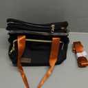 MIYCOO Lunch Bag & Lunch Box for Women Men Double Deck - Leakproof Insulated Soft Large Adult Lunch Cooler Bag for Work Black Orange (15L)