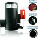 81514-232316A Windshield Washer Pump (Front) w/Grommet - Washer Motor Compatible with Honda, Acura, Subaru - Replaces OEM #: 38512-SA5-013, 38512-SA5-981, 86611-AA010