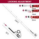 24 FT Telescoping Pressure Washer Wand with Pressure Washer Extension Wand,Brush Head,Gutter Cleaner Attachment and Support Belt,Pressure Washer Extension Pole for Wall Roof Gutter
