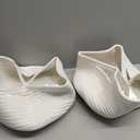 JMvicyroam Woven Basket,Small Rope Storage Bin with Handles & Ribbon Bag, Organizer for Shelves Closets,Gift Basket Empty for Birthday,Books,Dog Toys,White/2 Pack