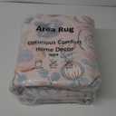 Anidaroel 5x7 Area Rugs for Living Room, Washable Pink Floral Rugs for Bedroom Girls, Soft Boho Nursery Rugs for Kids Playroom, Non Slip Low Pile Indoor Carpet for Bedside Dorm, Pink/Multi