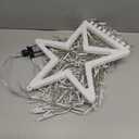 Outdoor Christmas Lights 317 LED Christmas Star Lights with 9 Strands 11.9ft Waterfall Tree Lights, 8 Modes, Waterproof & Timer for Garden Yard Patio Outdoor Xmas Decorations, Cool White