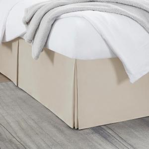 Nestl Linen Full XL Bed Skirt - Full XL Size Bed Skirt 14 Inch Drop - Brushed Microfiber Bed Skirts - Hotel Quality Pleated Bed Skirt - Shrinkage & Fade Resistant