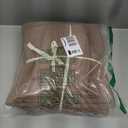 JIYUAN 100% Washed Cotton Duvet Cover Set 3 Pieces Cal King, 1 Duvet Cover 104x98 Inches(Comforter Not Included) and 2 Pillowcases,Linen Feel Bedding Set Comfy and Breathable,Light Brown