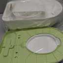 CheerTry 2-in-1 Toddler Potty Training Toilet - Larger Potty Chair & Detachable Training Seat for Boys & Girls Ages 1-3 with Flushing Sound, Wipes Storage, Toilet Paper Holder - Green