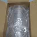 TOFLEN 12 oz Clear Plastic Bowls, 50 Pack Disposable Small Hard Plastic Serving Bowls for Party, Ice Cream, Dessert, Fruit, Appetizer, Soup, Snack, Home or Event Party Supplies