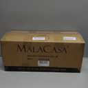 MALACASA 24 OZ Cereal Bowls, Porcelain Soup Oatmeal Bowls Set of 6, Kitchen Ceramic Serving Bowl, Dishwasher Microwave Oven Safe, White, Series LUNA