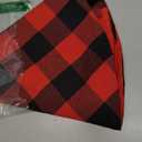 SoarDream Christmas Plaid Tree Skirts Small 36 Inches Red and Black Buffalo Checked Tree Skirts Mat for Xmas Home Holiday New Years Party Decoration