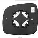 Passenger Right Side Heated Mirror Glass Replacement for Chrysler Town & Country Dodge Grand Caravan RAM CV Volkswagen VW Routan Mirrors - Side View Heated Convex Mirror Glass with Rear Holder