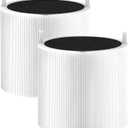 2 Pack 411i Max & 411a Max Replacement Filter Compatible with Blue Pure 411i Max & 411a Max Air Purifiers, Ture HEPA & Activated Carbon Filter, White