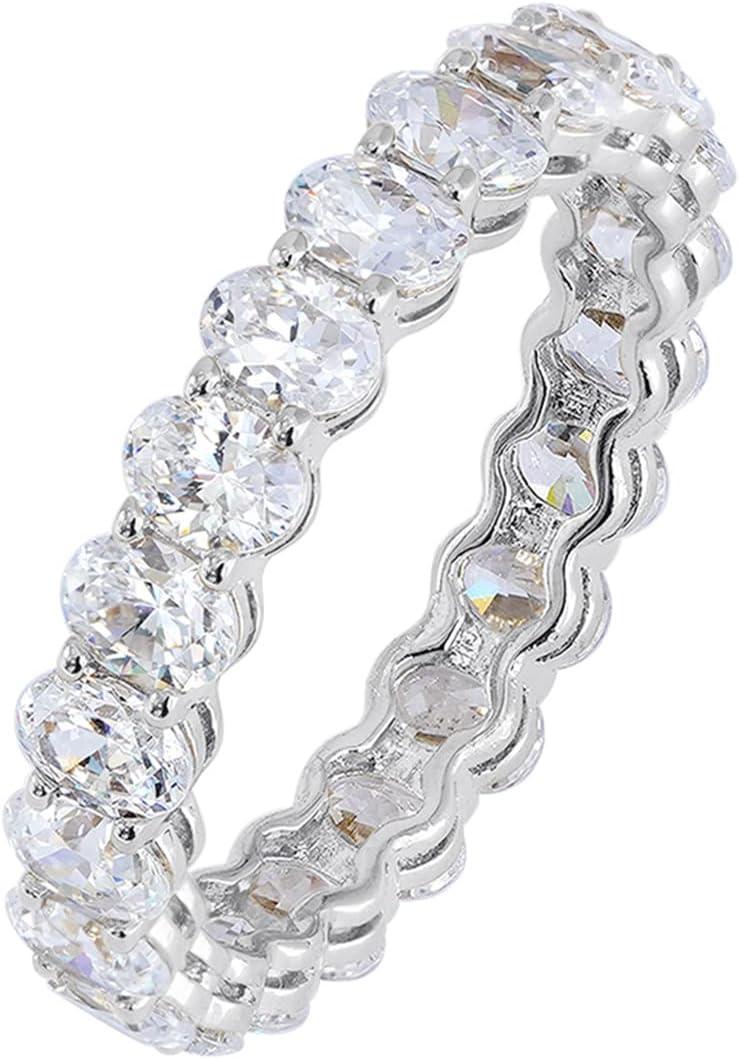 Amazon Essentials 14K Gold Plated Cubic Zirconia Stackable Statement Ring (5)