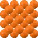 Junkin 24 Pcs Foam Golf Practice Balls Realistic Feel and Flight Training Sport Balls Elastic Soft Foam Golf Balls for Indoor or Outdoor Backyard Training