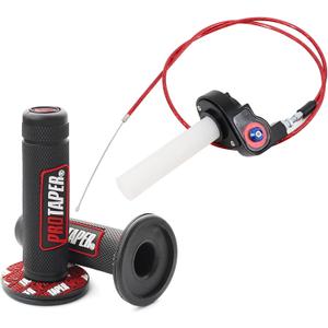 7/8" 22mm Twist Throttle Universal Motorcycle Handlebar Grips Cable for 110 125 150 200 250 cc Dirt Pit Bike