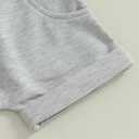 Baby Boy Cute Letter Short Sleeve Shirt Top Elastic Waist Shorts Toddler Summer Outfits (Blue Just A Boy Who Loves Tractors, 6-12 Months)