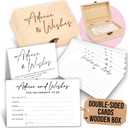 Baby Shower Advice Cards For Parents To Be - Advice For New Parents Baby Shower Decorations Girl, Advices and Wishes for Baby Cards Box Fun Game Ideas
