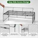 3 Pack Plant Protectors from Animals, Garden Cloches for Plants, Rustproof Chicken Wire Cloche Plant Cages to Keep Animals Out, Sturdy Metal Garden Cages for Outdoor Plants, 40" L 20.5" W 10" H