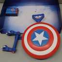 Marvel Studios Captain America Brave New World NERF Skyshot Blaster, Shield Roleplay Toy, Super Hero Toys for Kids 5 and Up