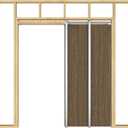 JUBEST 36"x 96" Pocket Door Frame Kit with 220LBS Soft Close Mechanism and Galvanized Steel Studs, Pocket Door Kit for 2x4 Stud Wall, Suitable for Doors Wide 24"-36", Easy to Install