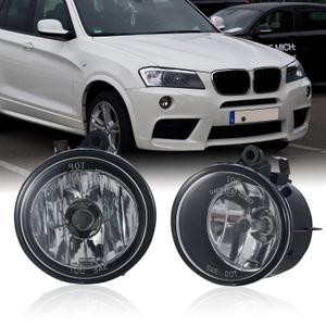 Fog lights for BMW X1 F48 F49 2016-2019 X2 F39 2018-2021 X3 F25 2011-2017 w/o Adaptive Headlamps X4 F26 2015-2018 X5 F15 2014-2015 X6 F16 2015 2Pcs Clear