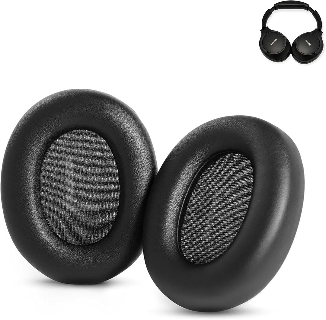 TOZO HT2 Headphones Replacement earpads Compatible with TOZO HT2/HT 2 Headphones Ear Cushion with Protein Leather