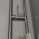 Toilet Grab Bar 30.3 Inch, YuanDe Brushed Nickel Anti-Slip Support Rail, U Shaped Flip-Up Grab Bar with Paper Holder, Stainless Steel Knurled Handicap Safety Handrails for Disabled Elderly Pregnant