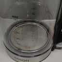 Cosori Electric Kettle, No Plastic Contact With Water, Wide Mouth For Easy Cleaning, Auto Shut Off, 1.7L Tea Kettle & Hot Water Boiler, Water Heater & Teapot, Borosilicate Glass, Black, 1500W (1.8 Quarts)