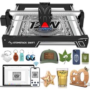 ATOMSTACK Swift 12000mW Laser Engraver & Cutter for Beginners
