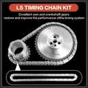 LS High Volume Oil Pump Timing Chain Kit w/Gaskets M295HV for 1997-2019 Chevy Silverado 1500/Tahoe/Suburban, GMC 4.8L 5.3L 5.7L 6.0L,LS1 LS2 LS3 L96 LM7 LR4 LQ4 Gen 3 4 V8 Engine Replaces 12696357