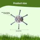 Universal Steel Wire Trimmer Head 6 Inch Wire Trimming Head Steel Wire Grass Trimmer Head for Weedeater (Silver-A)