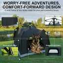 Portable Dog Tent for Medium Large Dogs, Pop Up Pet Tent for Indoor Outdoor, Foldable Dog Automatic Tent with 4 Breathable Mesh, Camping Dog House for 2 Small Dogs or Cats Up to 60 Lbs (43*43*37in)