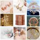 328 Feet Tarnish Resistant Copper Wires 28 Gauge Jewelry Craft Wires Beading Wire for Jewelry Making, Wire Wrapping and Crafting(Copper)