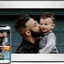 Uhale Digital Picture Frame WiFi 10.1inch 1280800 IPS HD Color Touch Screen Digital Photo Frame Built-in 16GB Storage Free Share Photos and Videos Through Uhale app Anytime Anywhere-Best Gift (White)